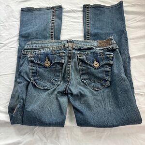 True Religion Low-rise Bootcut Blue Womens Jeans Size 30